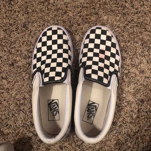 Checkered Slip on Vans